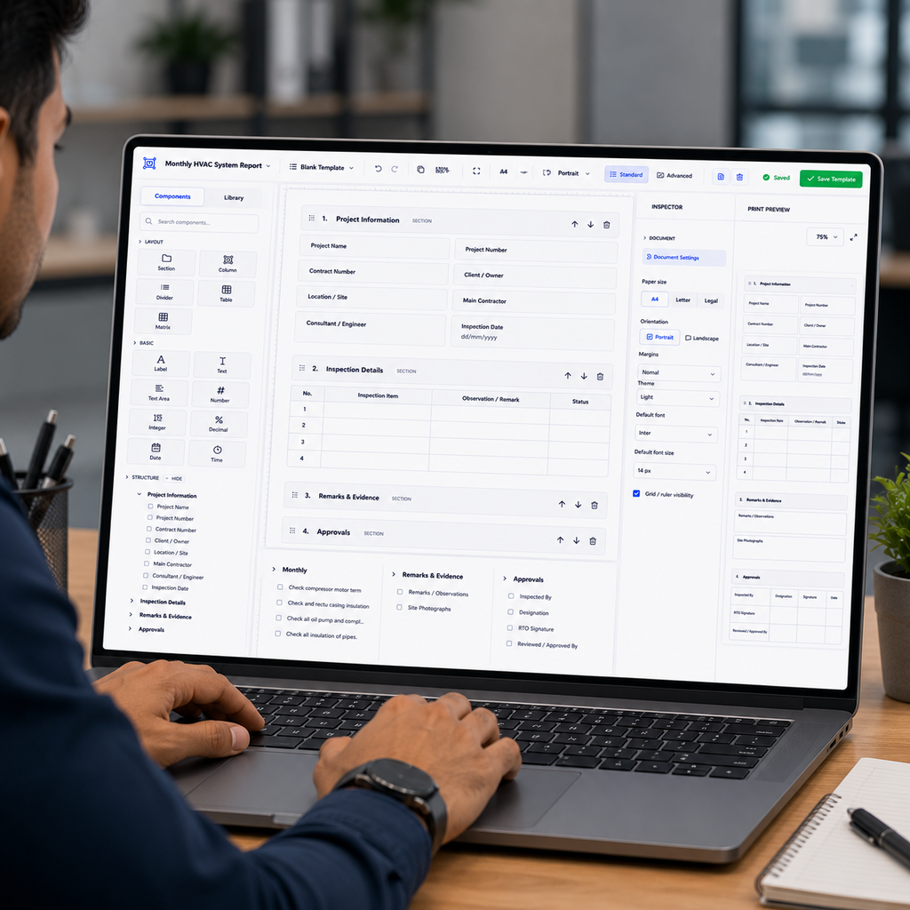 Template Designer AI Tool